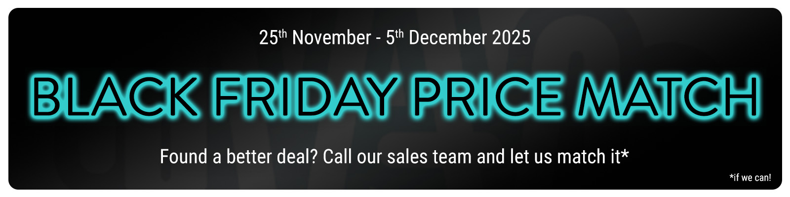 Black Friday Price Match | Audio Sanctuary