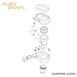 Alien Brain 5-Driver Hybrid IEM Earphones, with Portable DAC Dongle | Campfire Audio