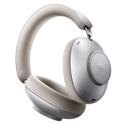 Leo Over-Ear, Closed-Back Wireless Noise-Cancelling Bluetooth Headphones (Moonlight Beige) | Loewe