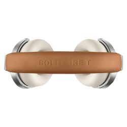 Solitaire T Closed-Back Wireless Audiophile Headphones (Cognac White) | T+A
