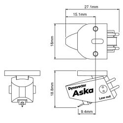 ASKA Moving-Coil MC Phono Cartridge (High / Low) | Dynavector