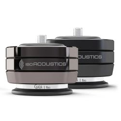 GAIA I Neo Loudspeaker Isolation Feet (Dark Chrome / Black) | IsoAcoustics