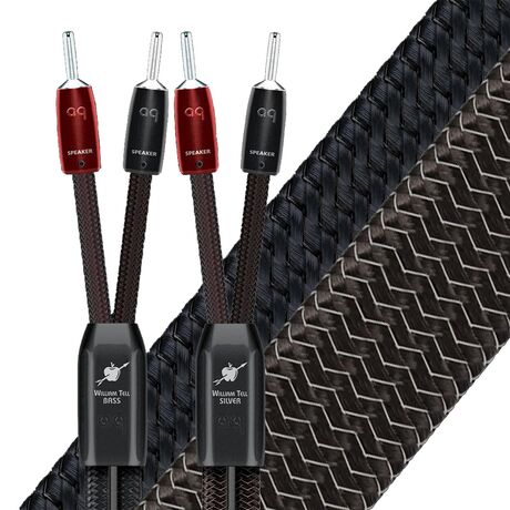 William Tell SILVER ZERO + BASS Bi-Wire / Bi-Amp Speaker Cable | AudioQuest