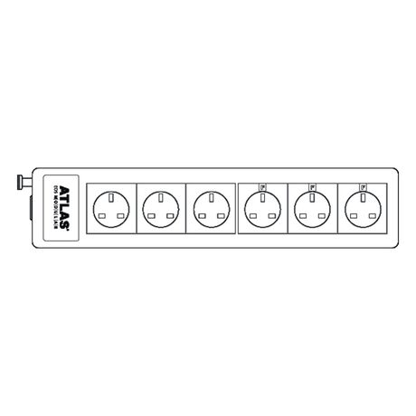 Eos Modular 4.0 Mains Power Distribution Block (with x3 Filtered Sockets) | Atlas Cables