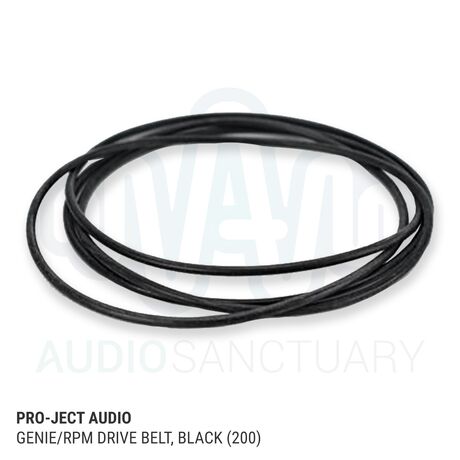 Official Replacement Genie/RPM Drive Belt, Black (200) | Pro-Ject Audio Systems