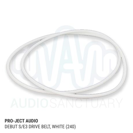 Official Replacement Debut S/E3 Drive Belt, White (240) | Pro-Ject Audio Systems