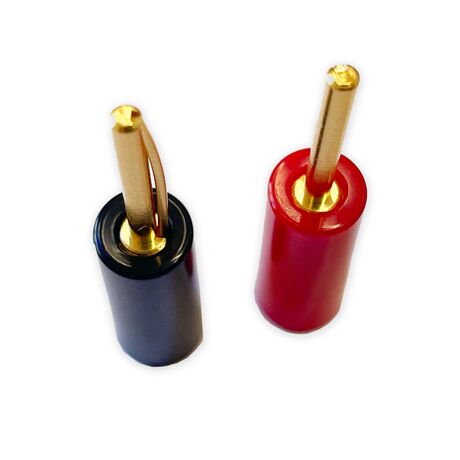 Airloc 3mm Banana Plugs (Pair, Crimp Fitting) | QED Cables