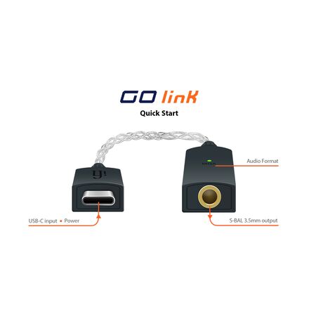 GO Link Inline USB DAC + Headphone Amp Dongle | iFi Audio