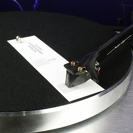 Two-Point Cartridge Alignment Protractor Tool | Pro-Ject Audio Systems