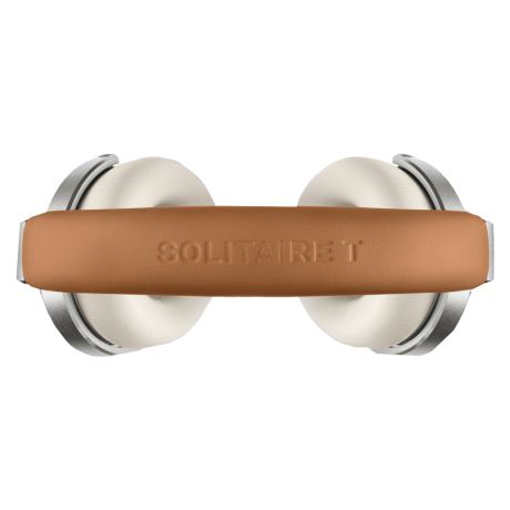 Solitaire T Closed-Back Wireless Audiophile Headphones (Cognac White) | T+A