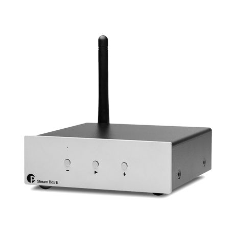 Stream Box E Compact Music Streamer + Preamplifier (Silver) | Pro-Ject Audio Systems