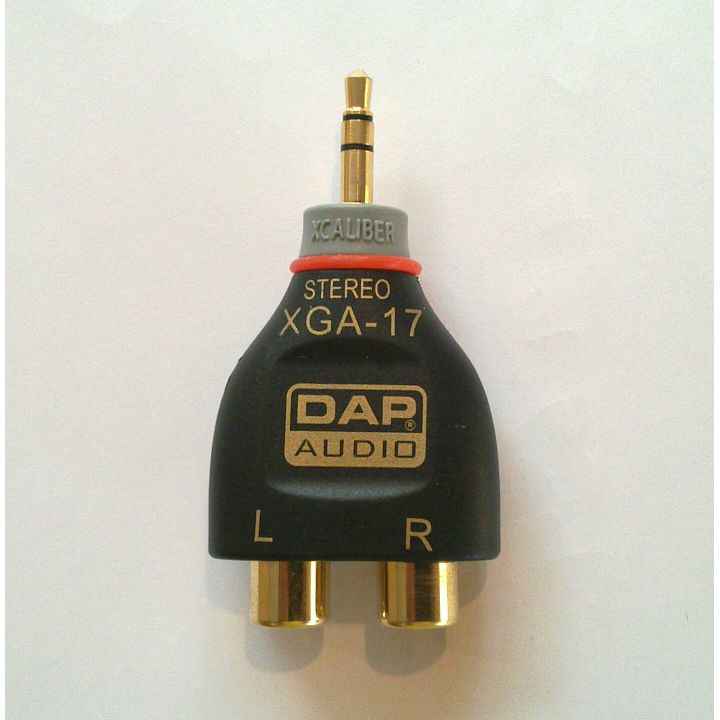 voering cap goedkeuren Xcaliber 3.5mm Stereo Jack Plug to Dual RCA Jack Sockets Each